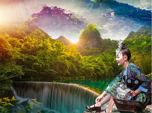 【贵州纯玩5日游.】荔波小七孔·黄果树瀑布·西江千户苗寨· 黔灵山·贵阳人防科普教育体验馆（防空洞景区）真纯玩五日游