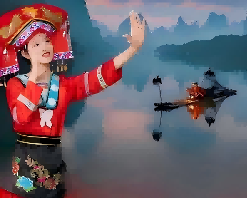 时光桂林四日游-兴坪漓江 5A象山公园 4A 银子岩 4A遇龙河竹筏 4A古东瀑布 4A日月双塔 4A世外桃源 4A山水间 阳朔西街 兴坪古镇